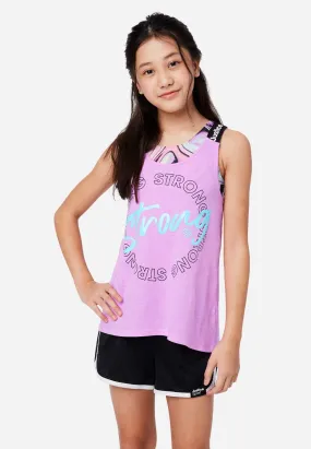 J Sport Scoop Neck Layered Tank
