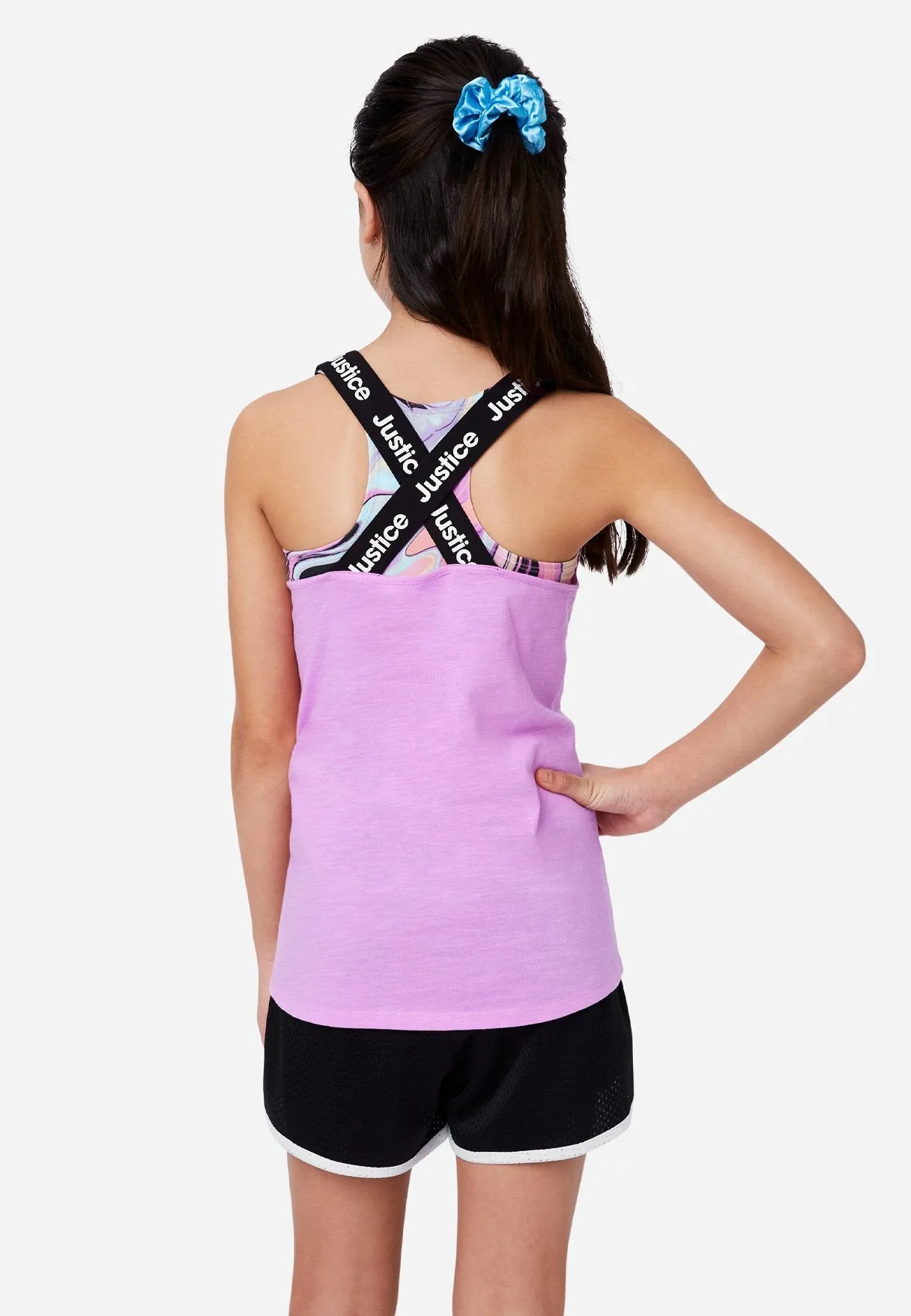 J Sport Scoop Neck Layered Tank