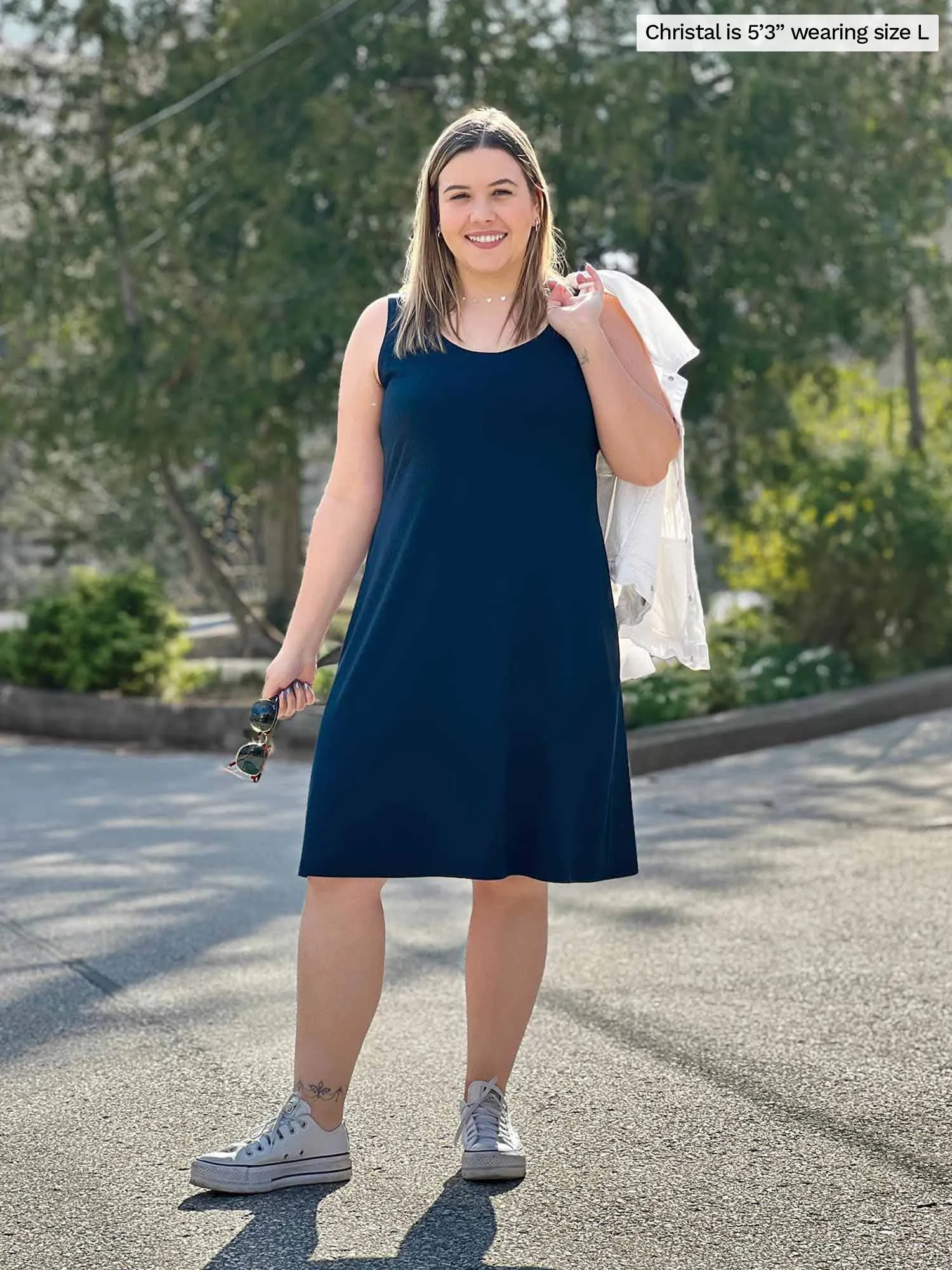 Jaaron reversible neckline tank dress - FINAL SALE
