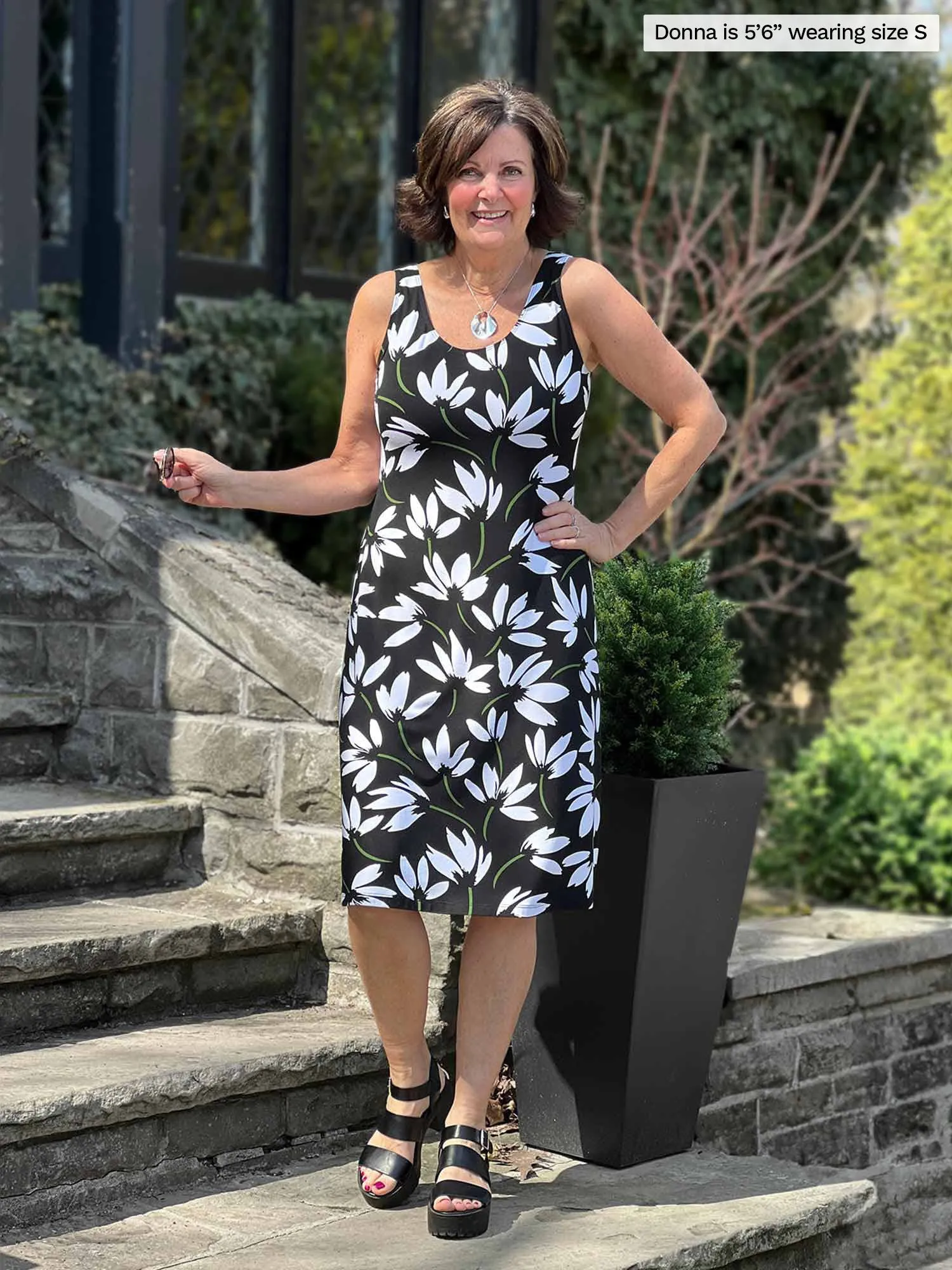 Jaaron reversible neckline tank dress - FINAL SALE