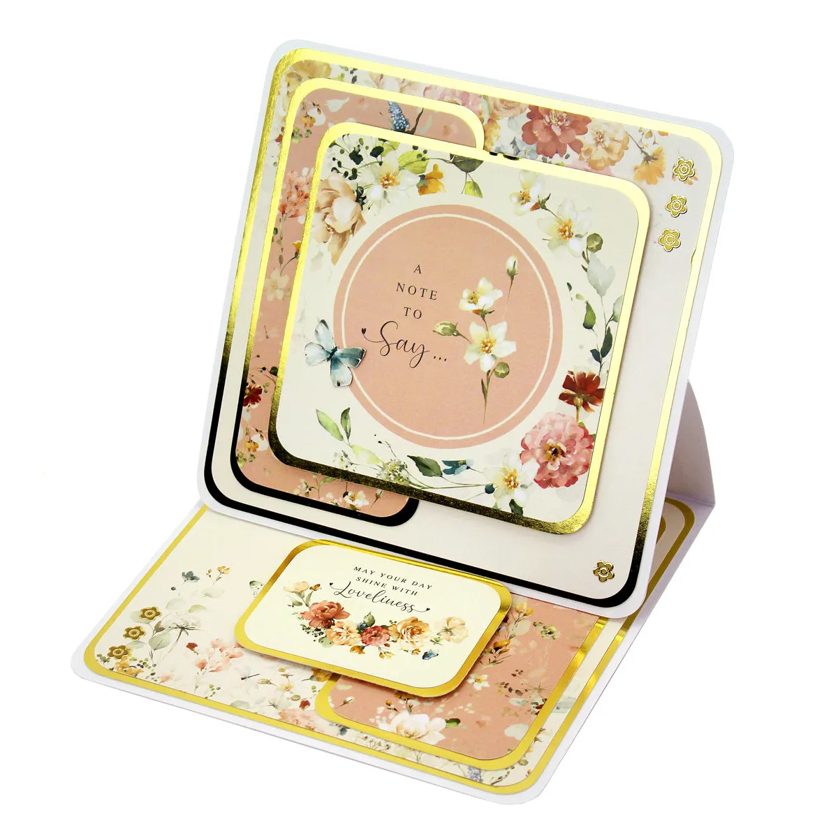 Kanban Crafts Pretty Petals Insert Papers, 18 sheets