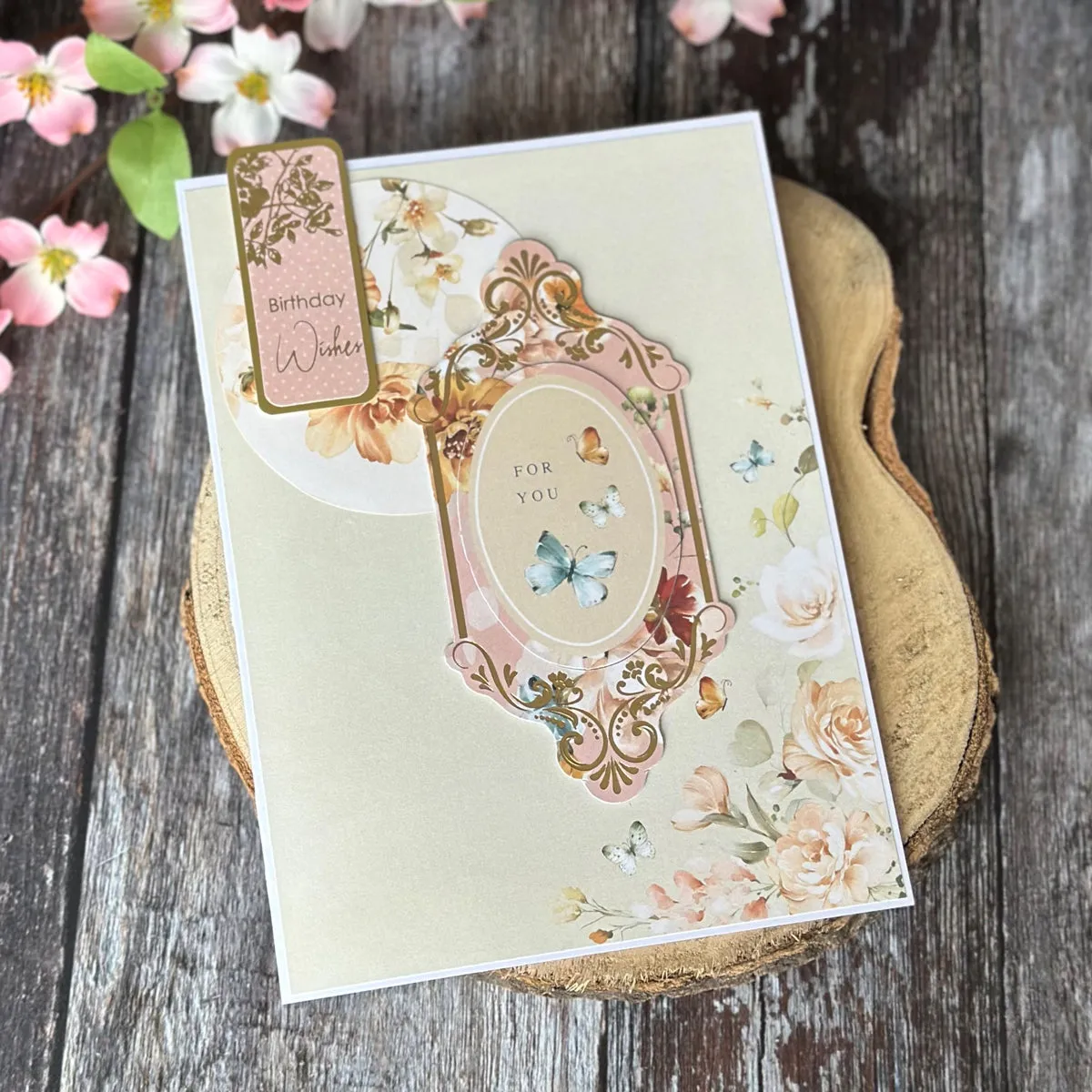 Kanban Crafts Pretty Petals Insert Papers, 18 sheets