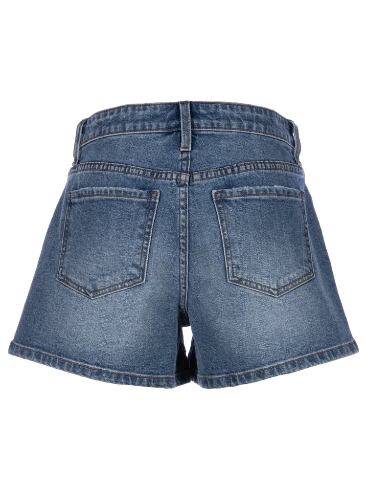 KUT: JANE HIGH RISE Regular Hem Shorts - DISTINGUISHED