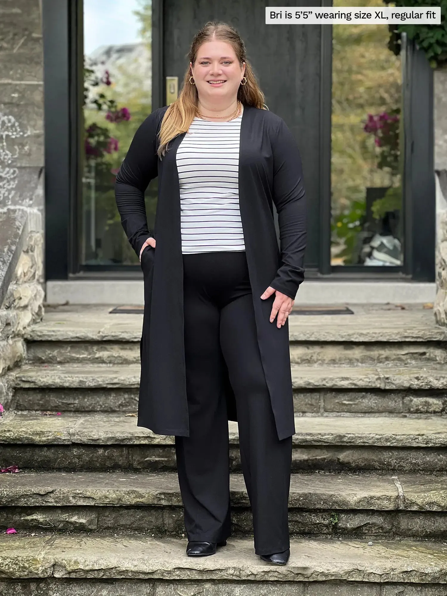 Larissa duster cardigan with pockets