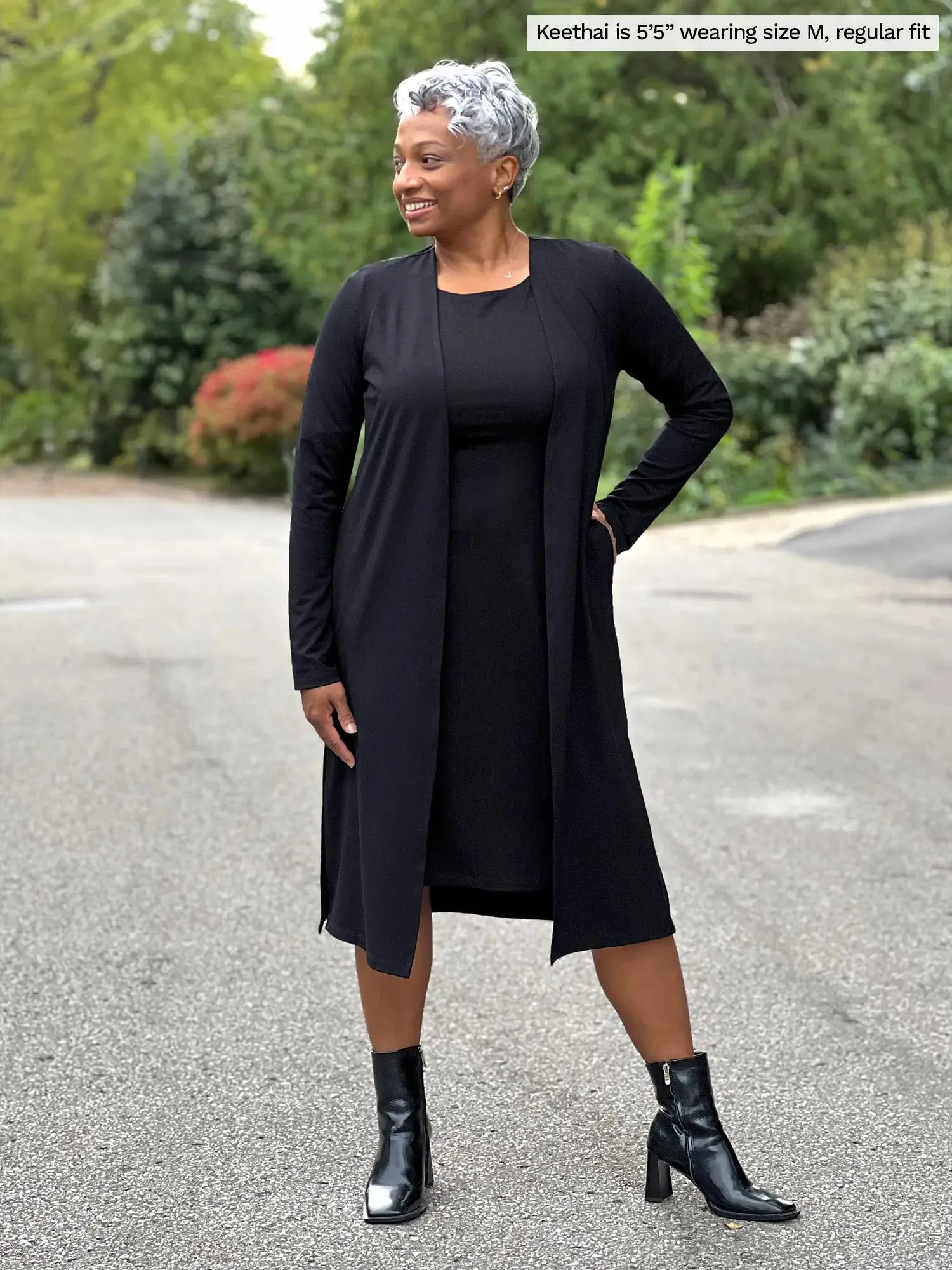 Larissa duster cardigan with pockets