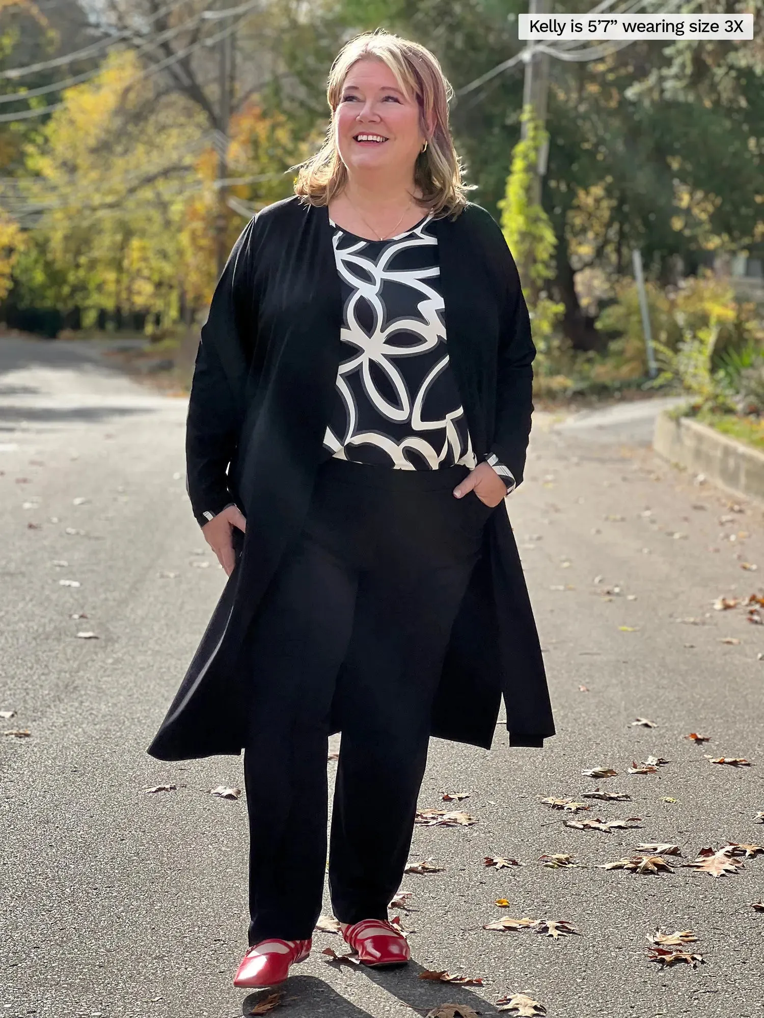 Larissa duster cardigan with pockets