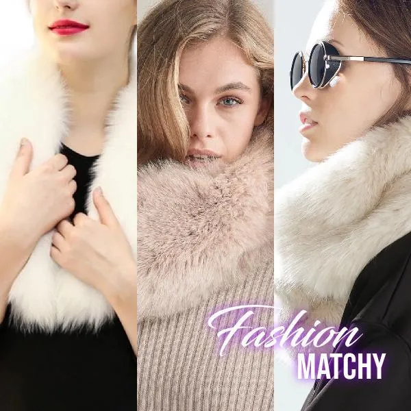 Magnetic Vegan Fur Snood Scarf
