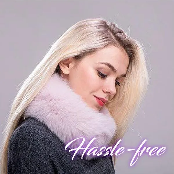 Magnetic Vegan Fur Snood Scarf