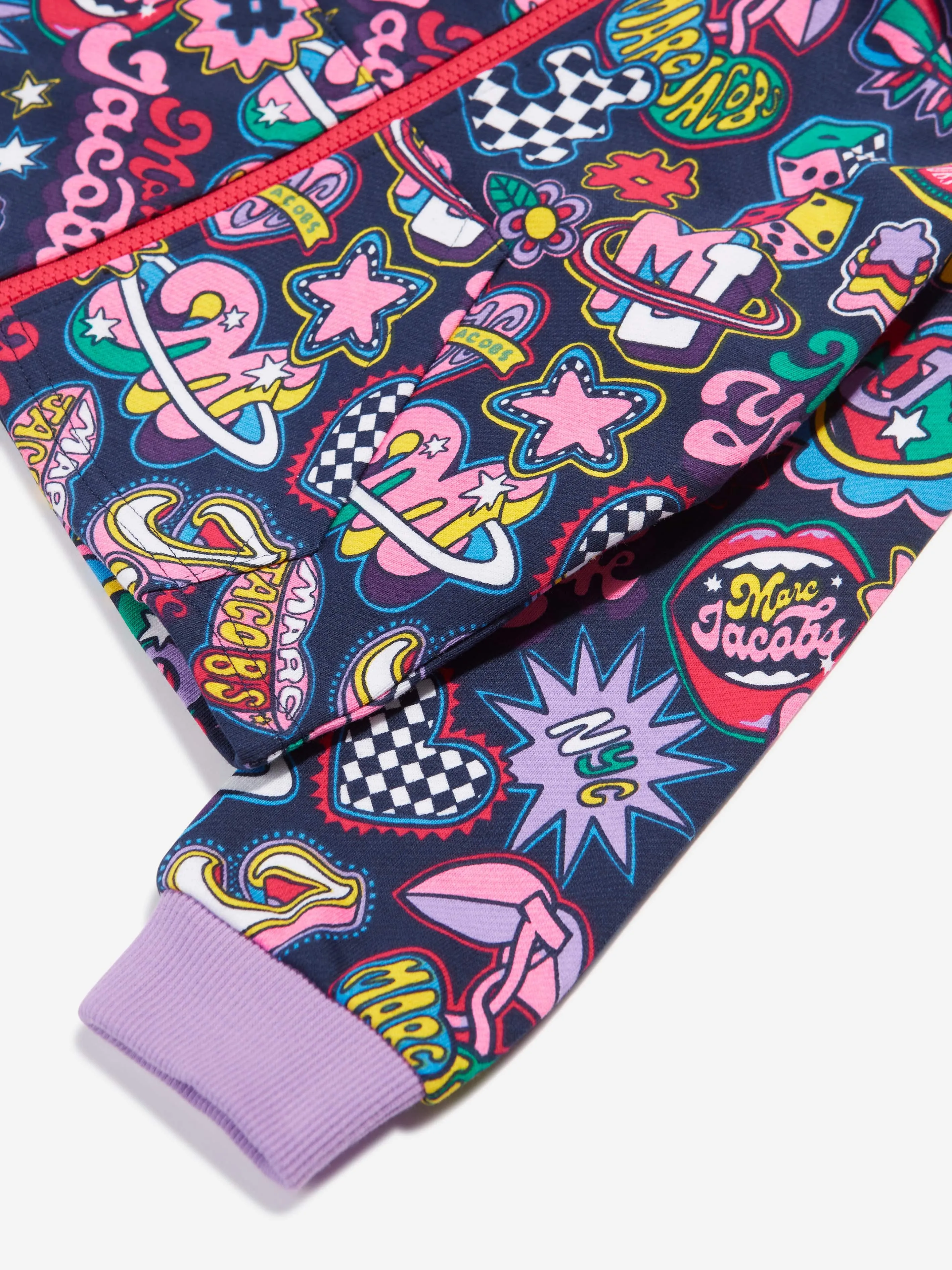 MARC JACOBS Girls Illustrated Zip Up Top in Multicolour