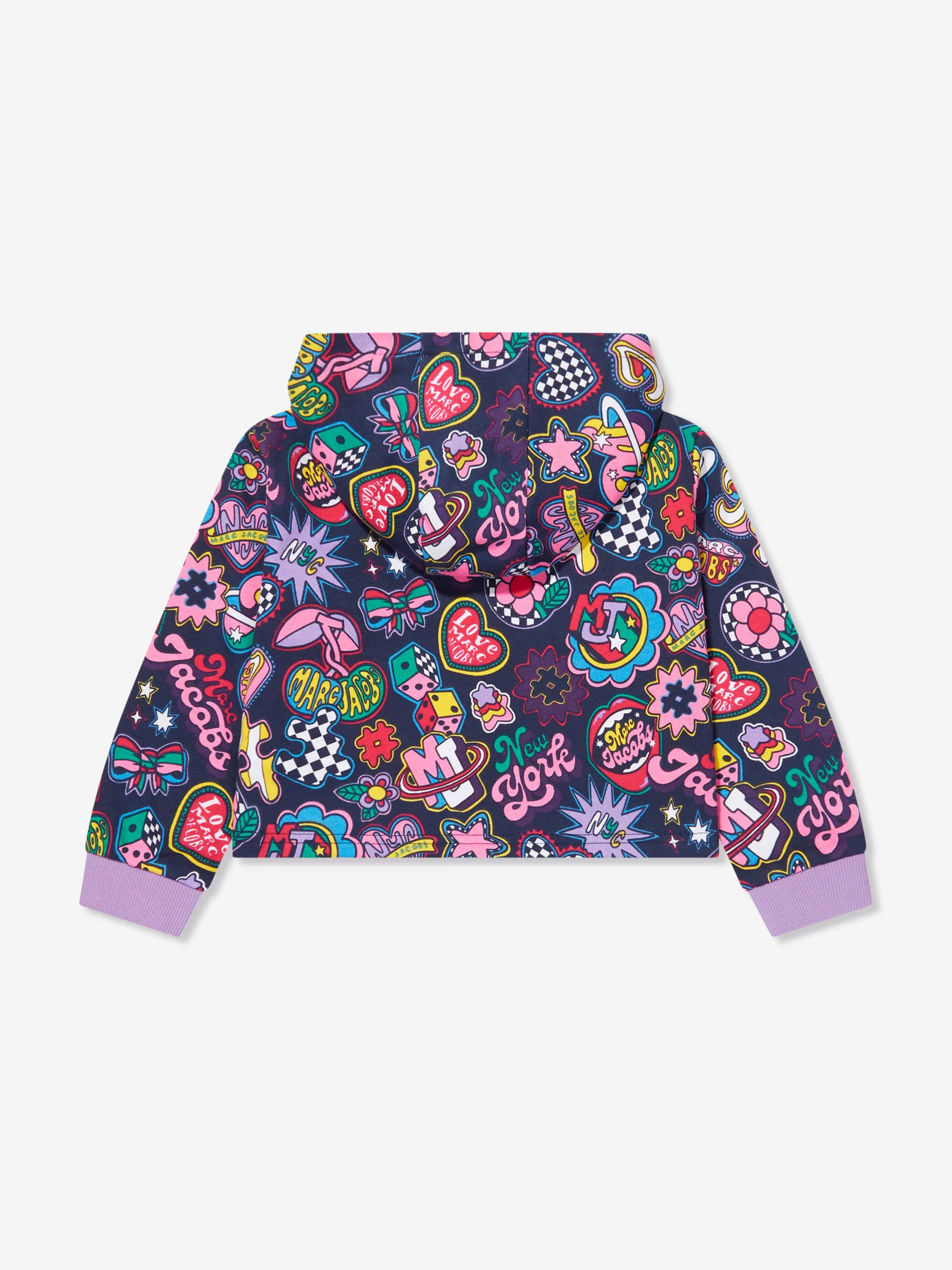 MARC JACOBS Girls Illustrated Zip Up Top in Multicolour
