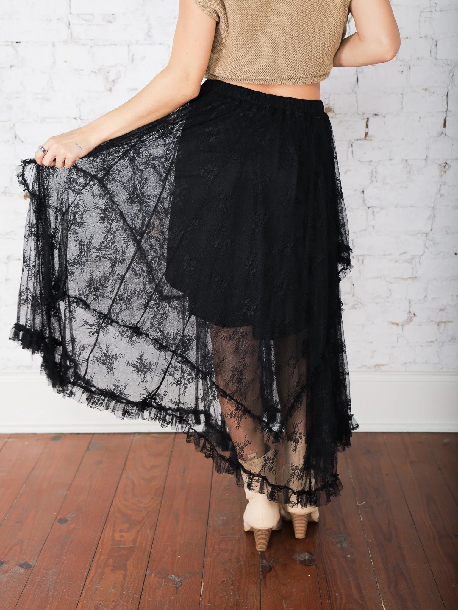 Maya Layered Lace Skirt