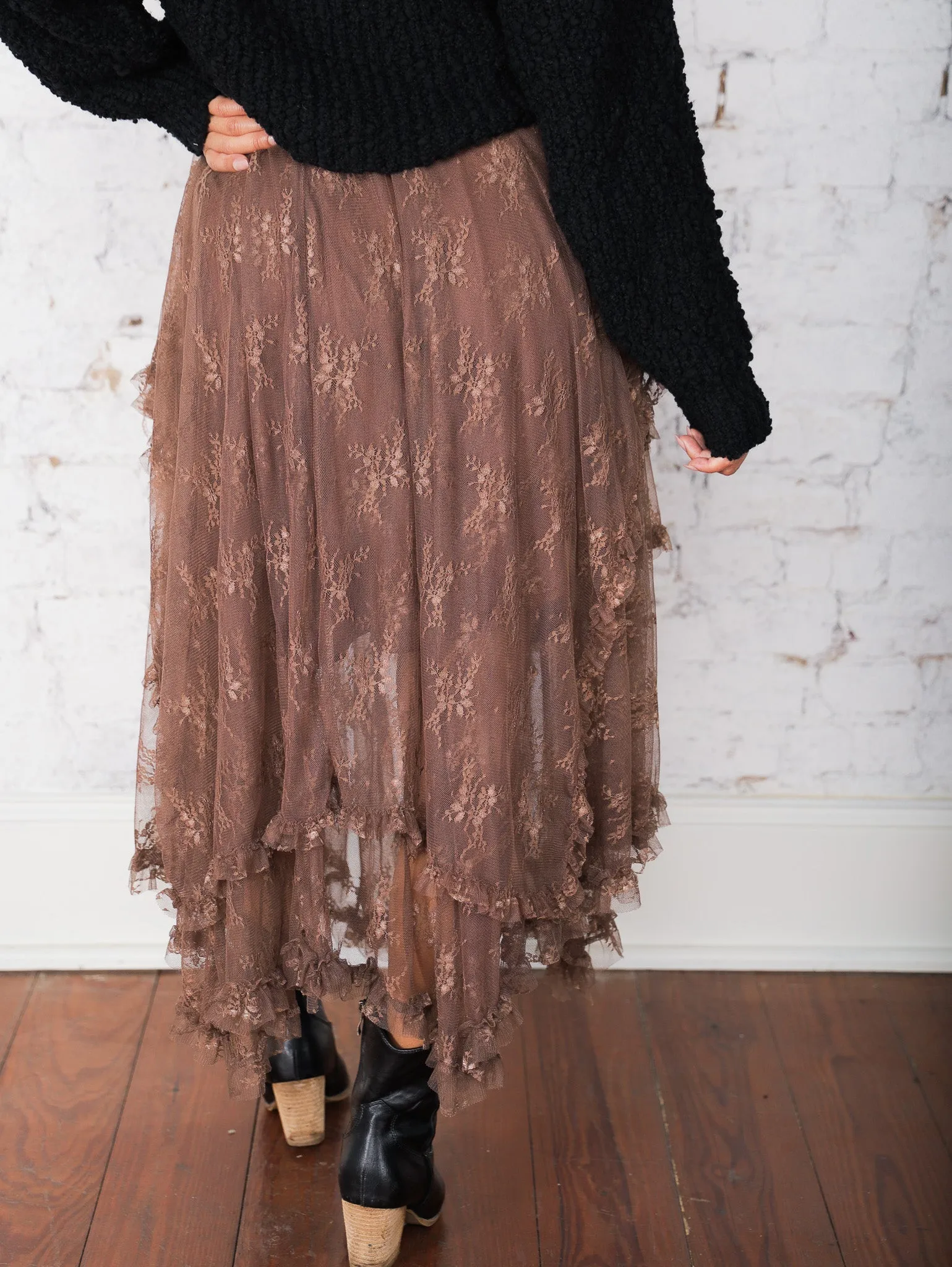 Maya Layered Lace Skirt