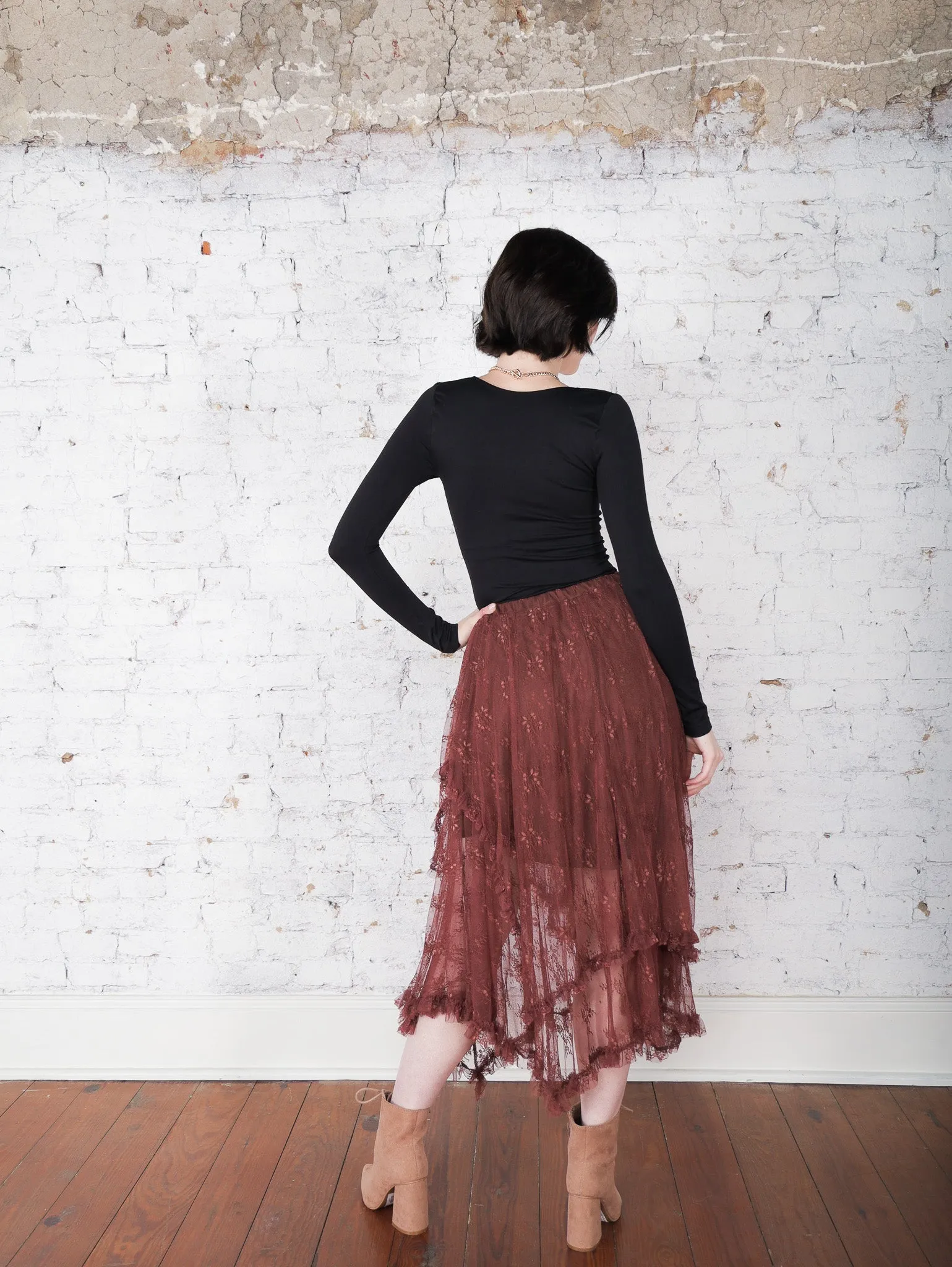 Maya Layered Lace Skirt