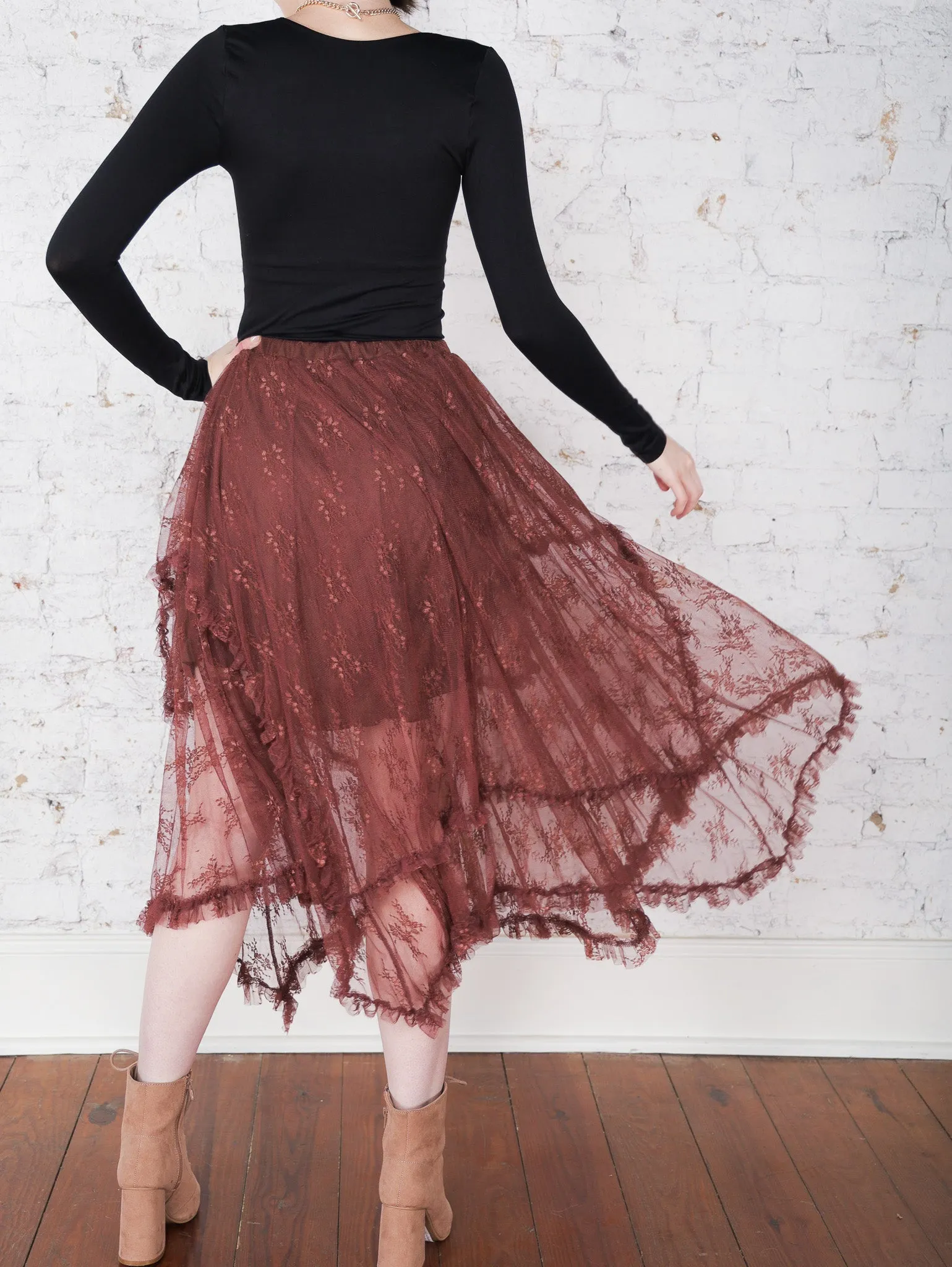 Maya Layered Lace Skirt