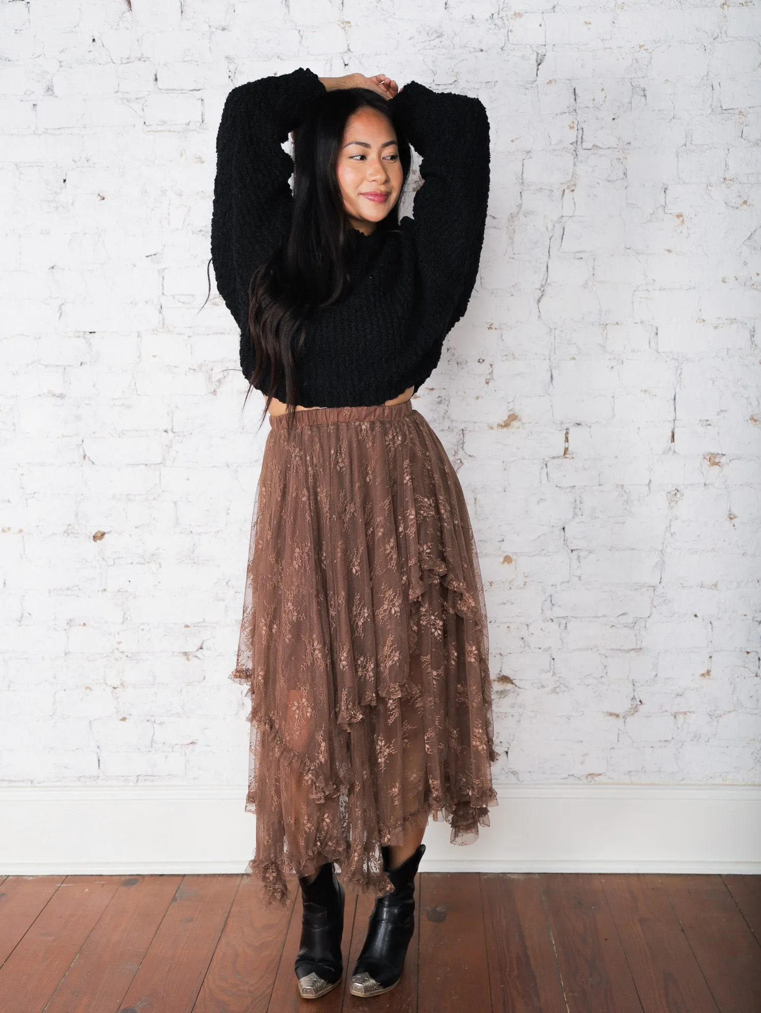 Maya Layered Lace Skirt