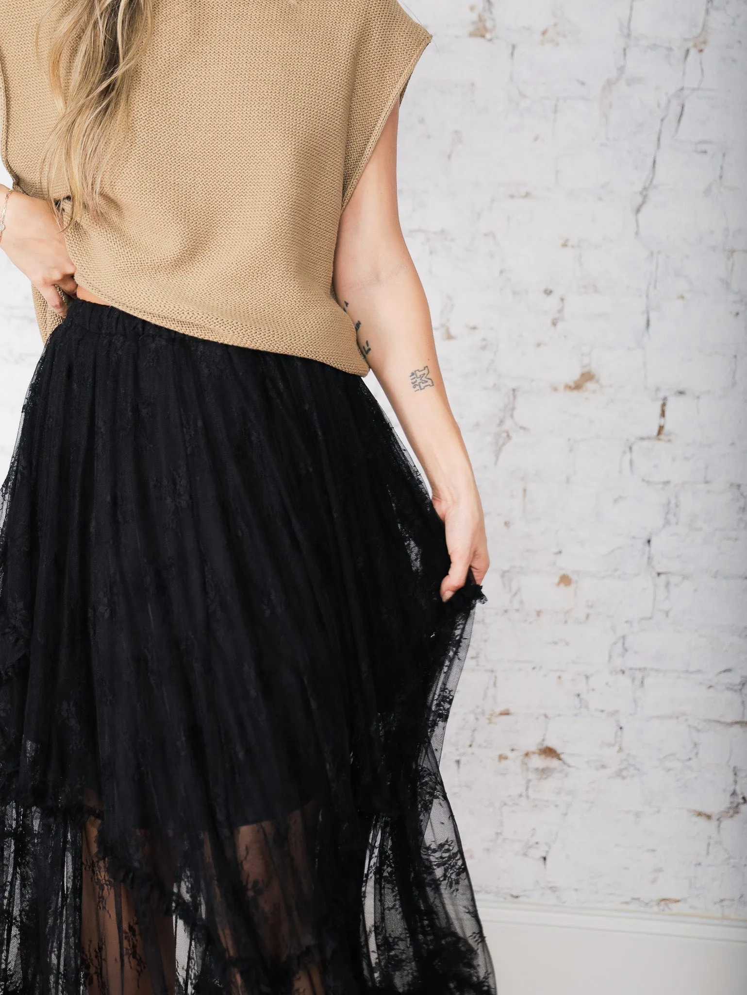 Maya Layered Lace Skirt