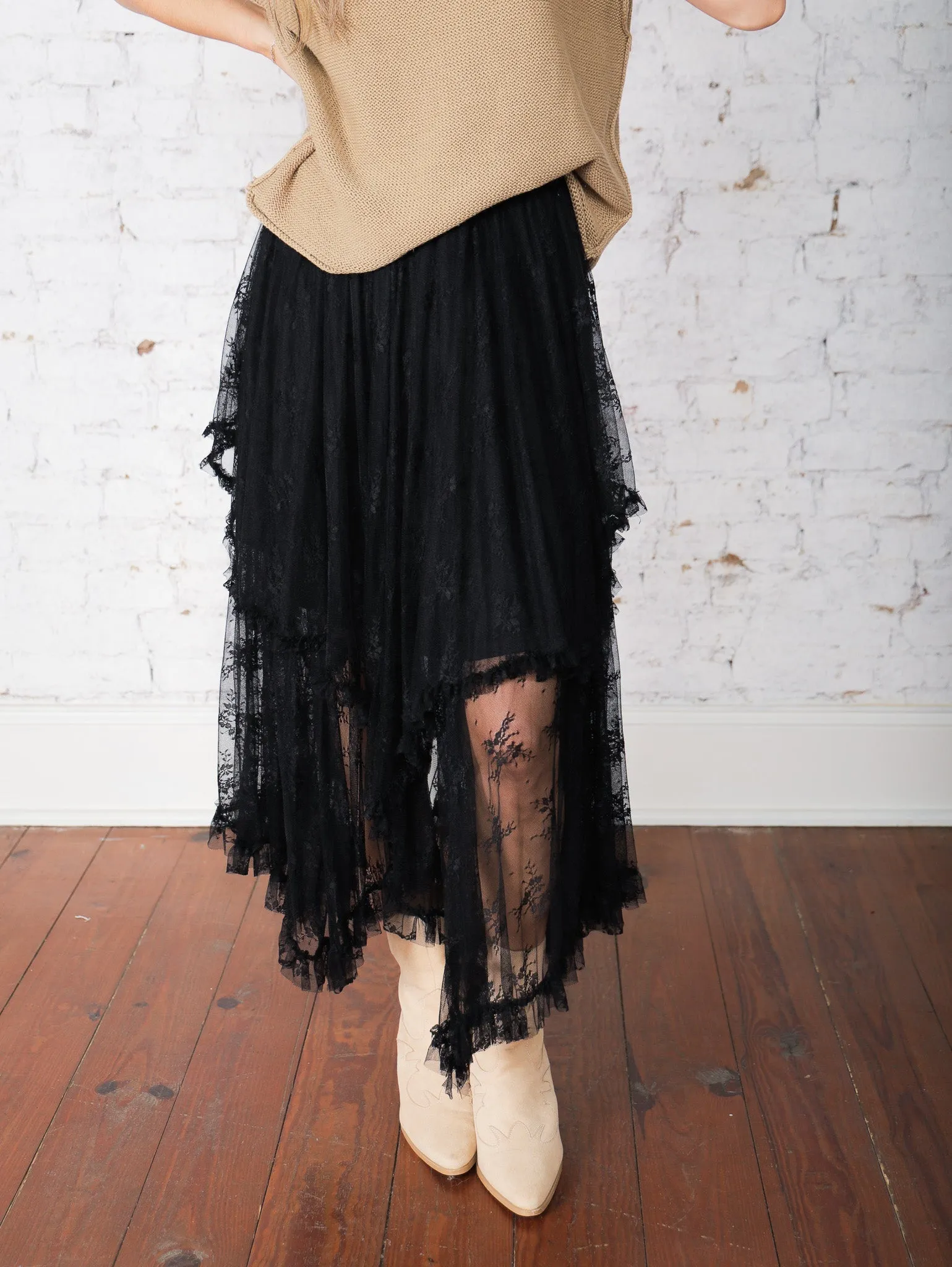 Maya Layered Lace Skirt