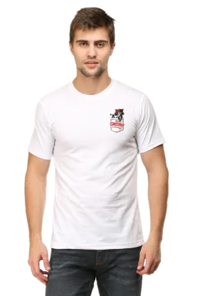 Men's Round Neck Half Sleeve T-Shirt with Pocket Print | Style and Function Combined