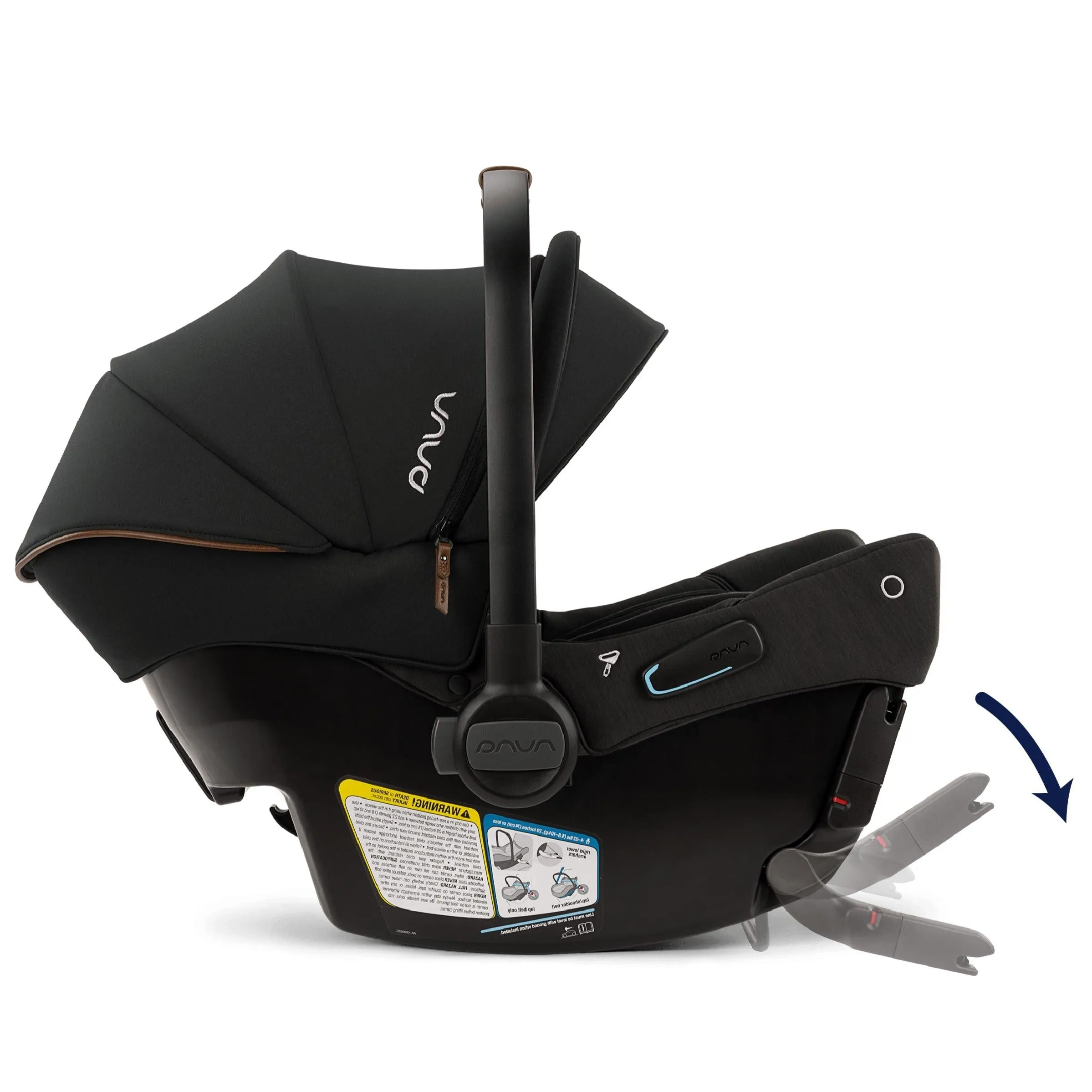Nuna - Triv NEXT   Pipa URBN Travel System - Caviar