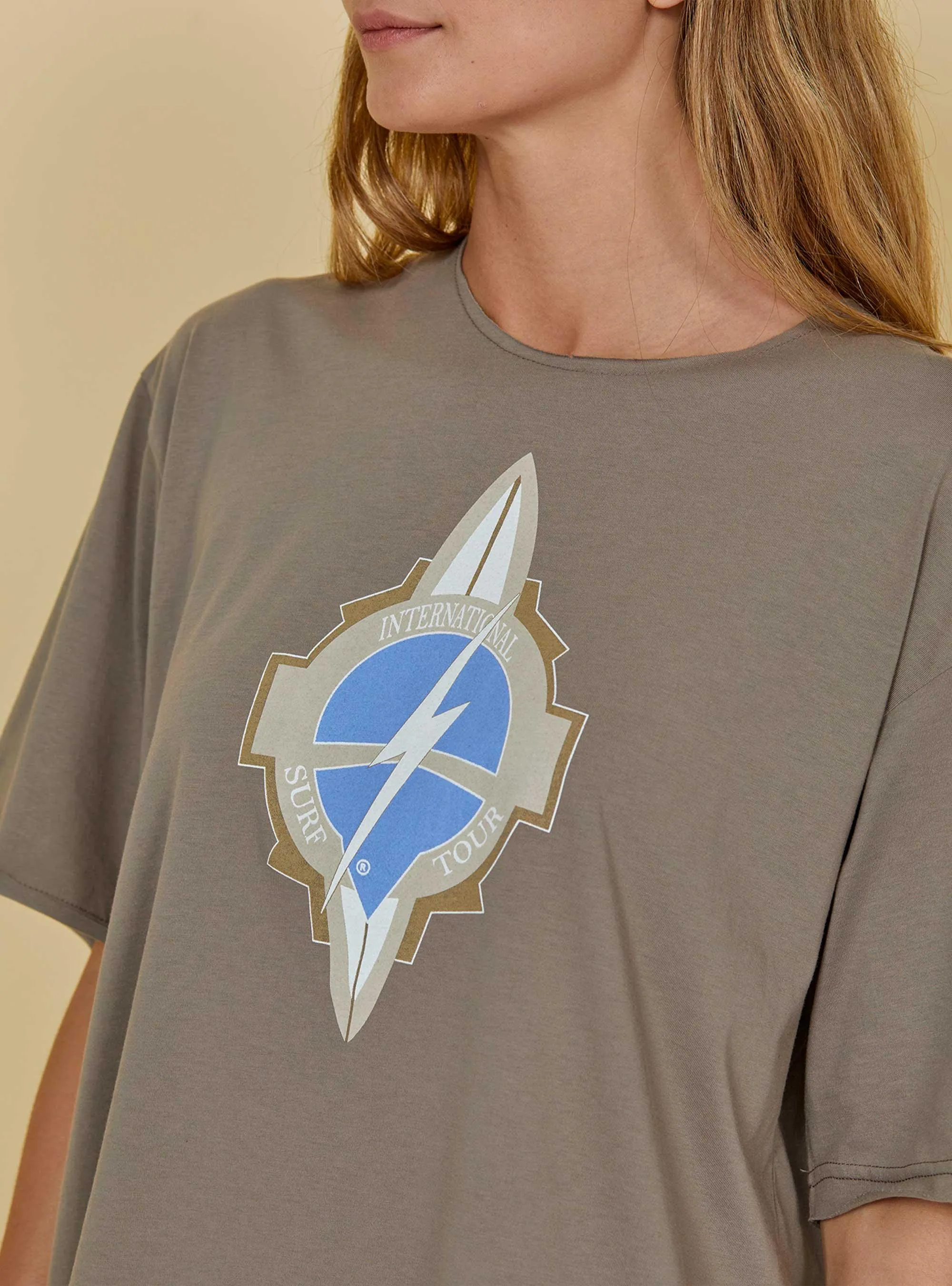 OVERSIZED T-SHIRT WITH FRONT PRINT