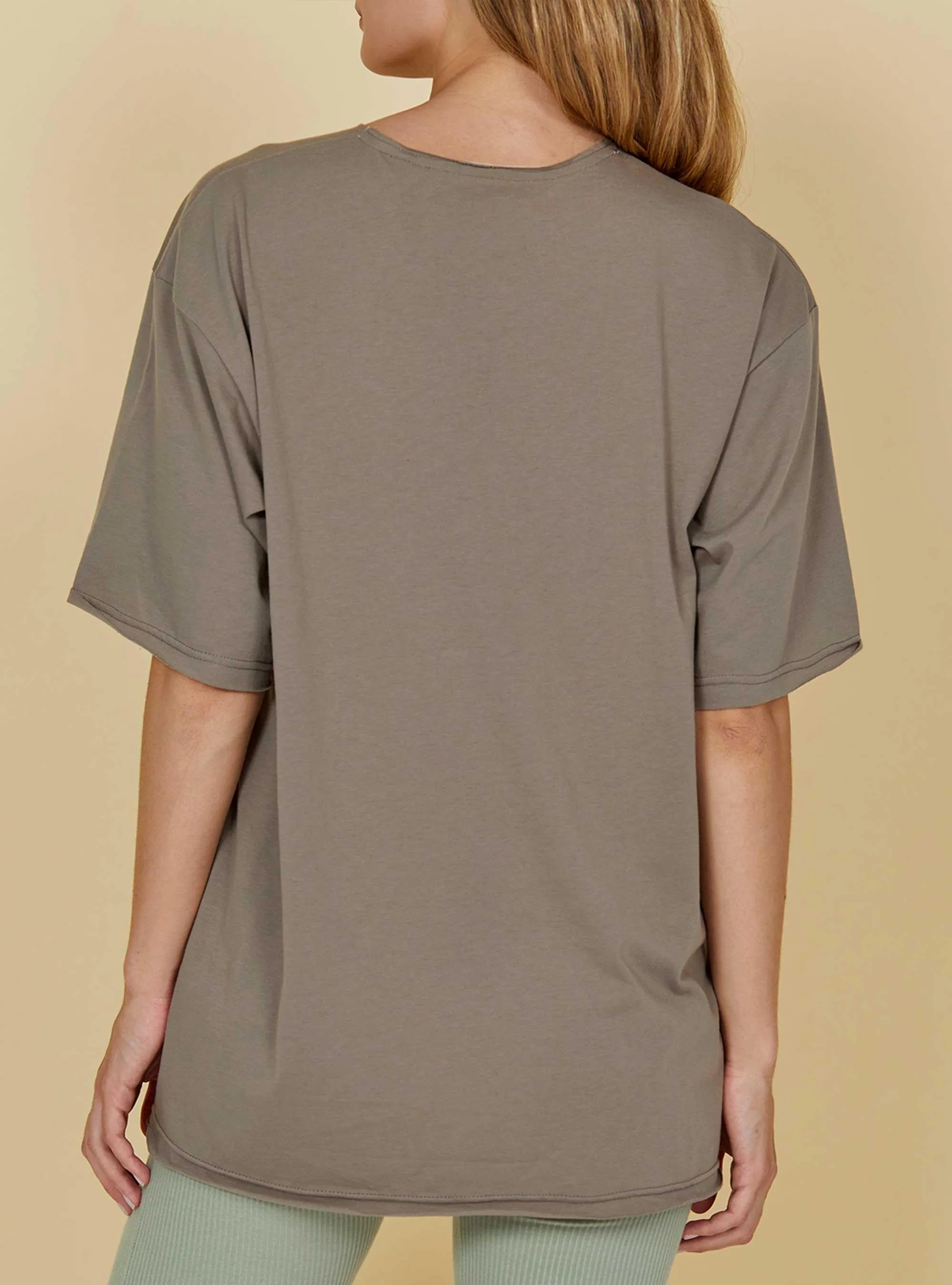 OVERSIZED T-SHIRT WITH FRONT PRINT