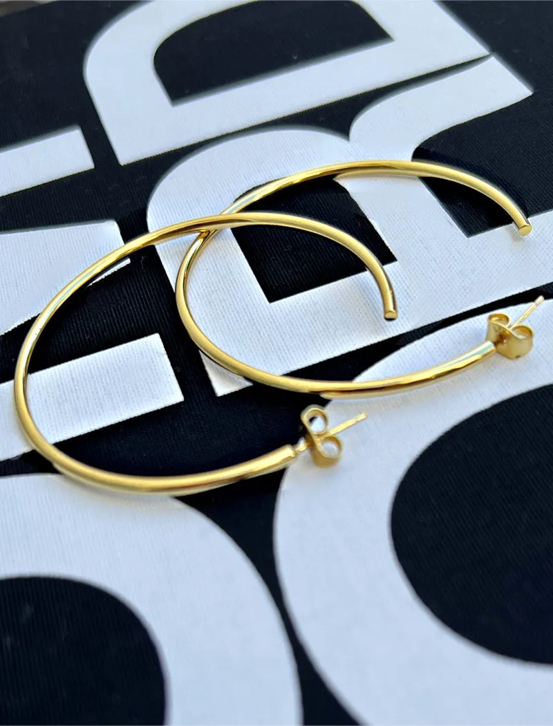 PERFECT Hoop Earrings | 18K Gold Over Sterling Silver