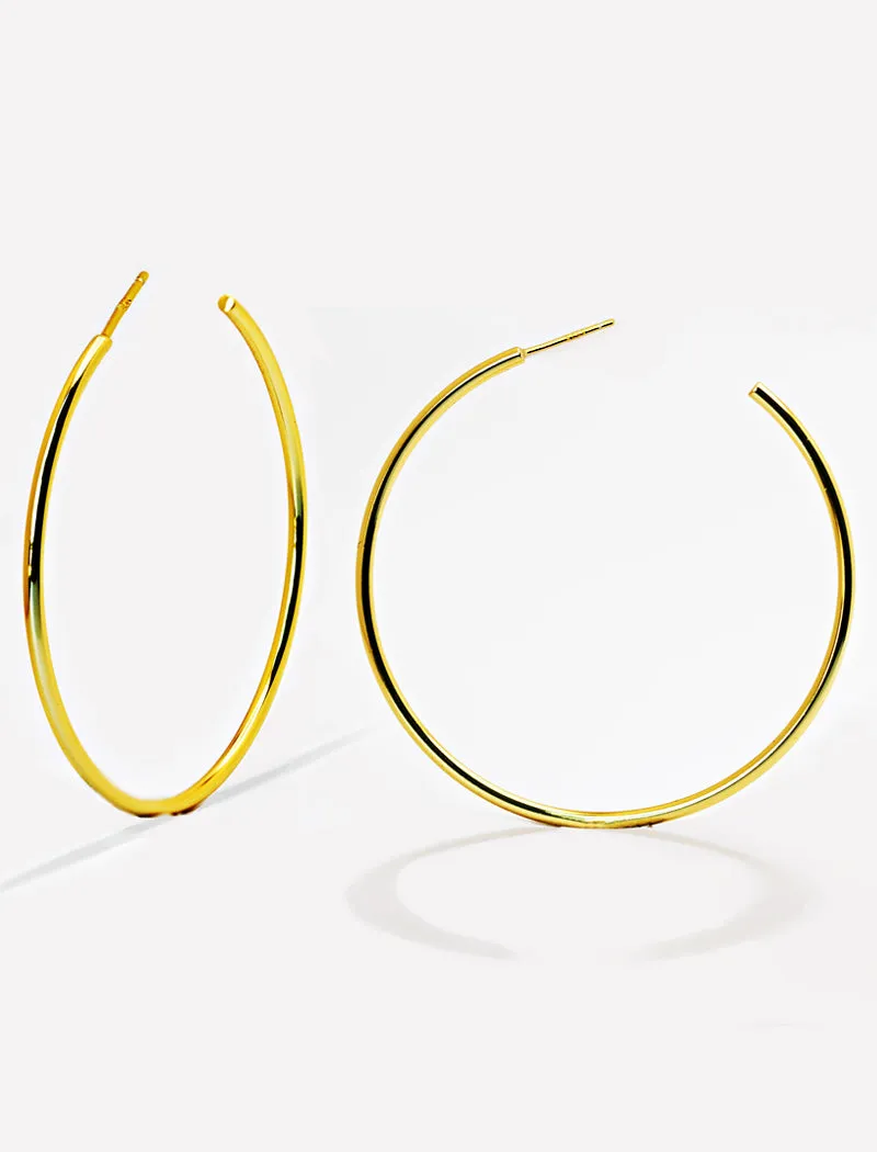 PERFECT Hoop Earrings | 18K Gold Over Sterling Silver