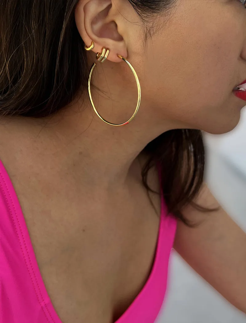 PERFECT Hoop Earrings | 18K Gold Over Sterling Silver