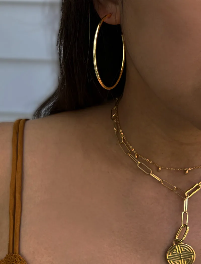 PERFECT Hoop Earrings | 18K Gold Over Sterling Silver