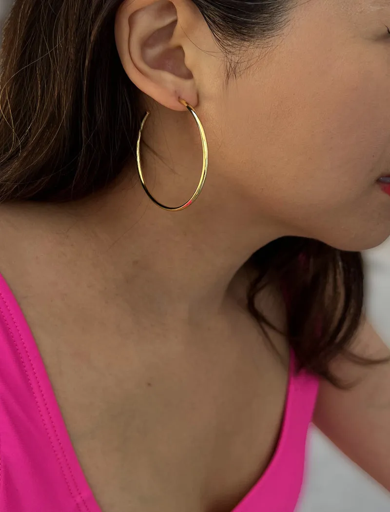PERFECT Hoop Earrings | 18K Gold Over Sterling Silver