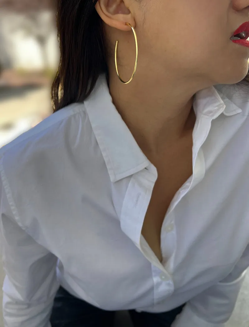 PERFECT Hoop Earrings | 18K Gold Over Sterling Silver