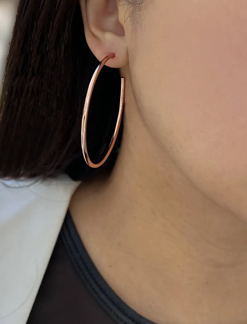 PERFECT Hoop Earrings | 18K Rose Gold Over Sterling Silver