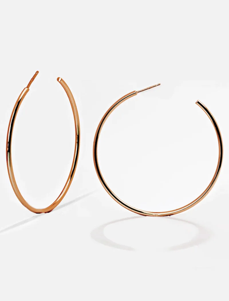 PERFECT Hoop Earrings | 18K Rose Gold Over Sterling Silver