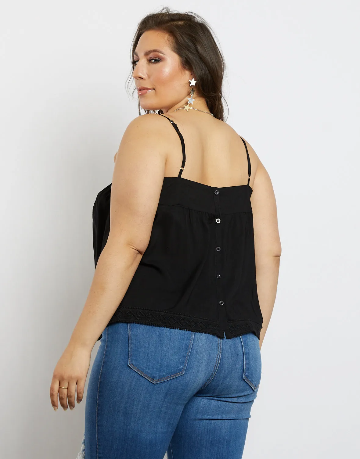 Plus Size Hailey Embroidered Tank