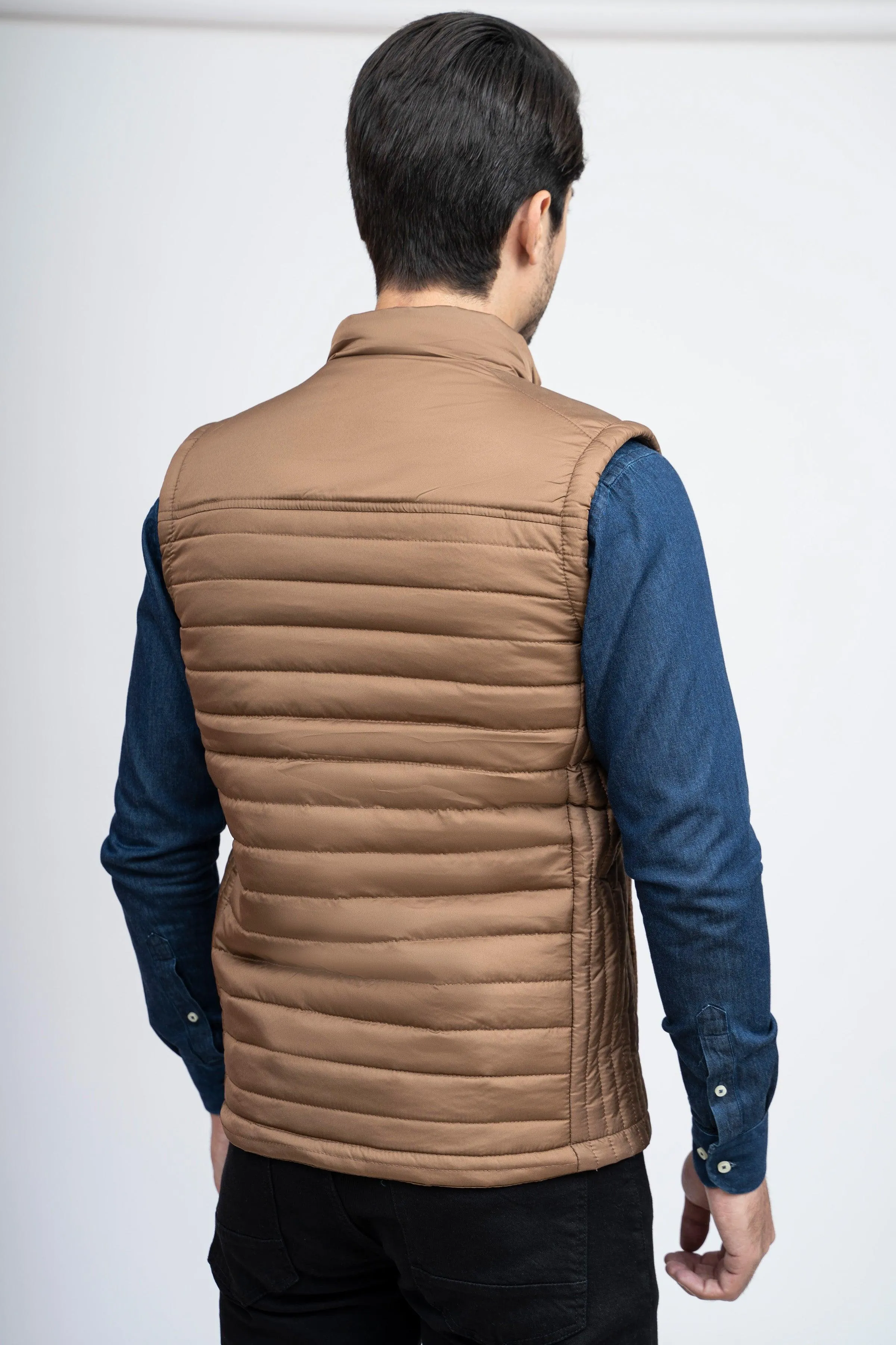 PUFFER JACKET S/L KHAKI
