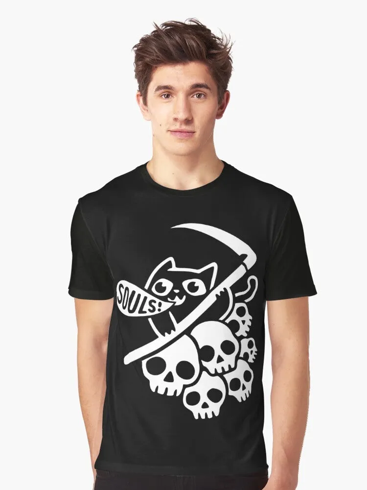 "Cat Got Your Soul?" Graphic T-Shirt