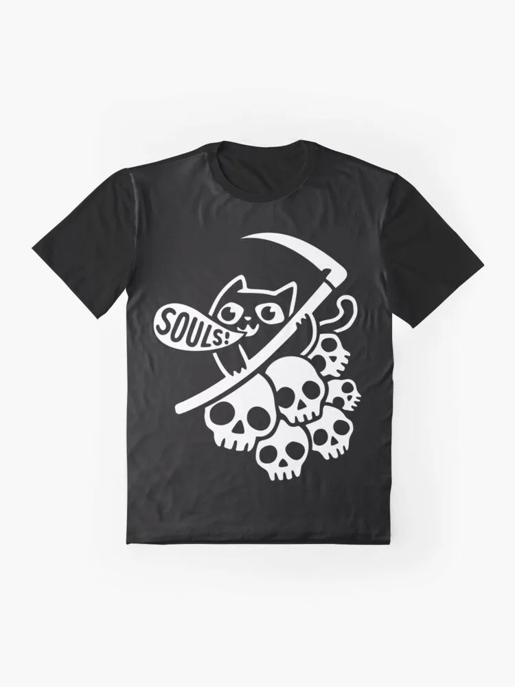 "Cat Got Your Soul?" Graphic T-Shirt