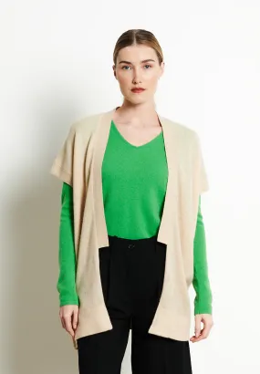 RIA 4 Kimono en cachemire beige