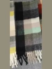 Scarf Women's Super Soft Warm Black/Beige/Green rtblbegs