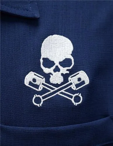 Skull Piston Racer Hot Rod Shirt