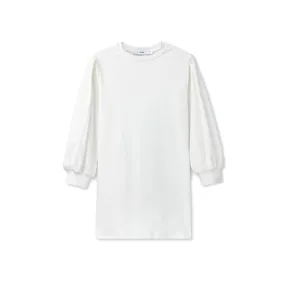 Smooth Puff Sleeve Tee - White