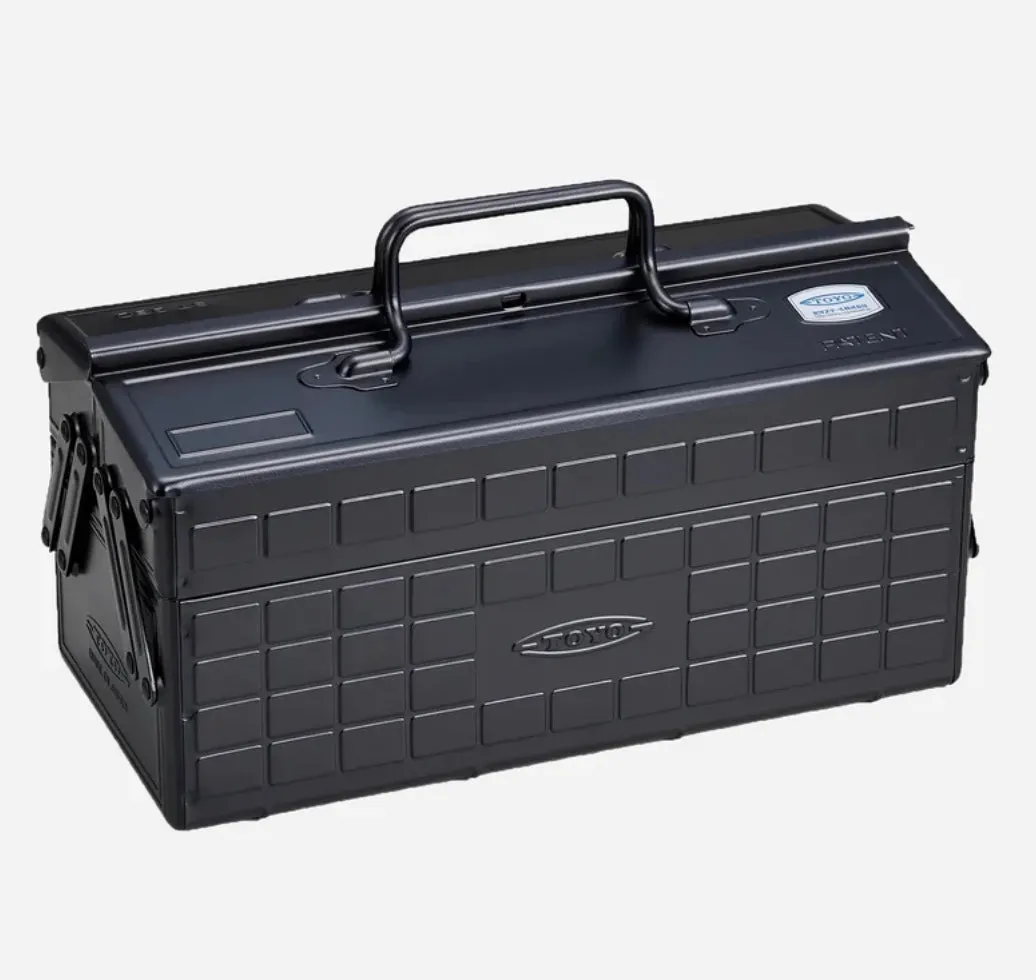 Steel Cantilever Lid Toolbox with Upper Storage Trays and Leather Liners