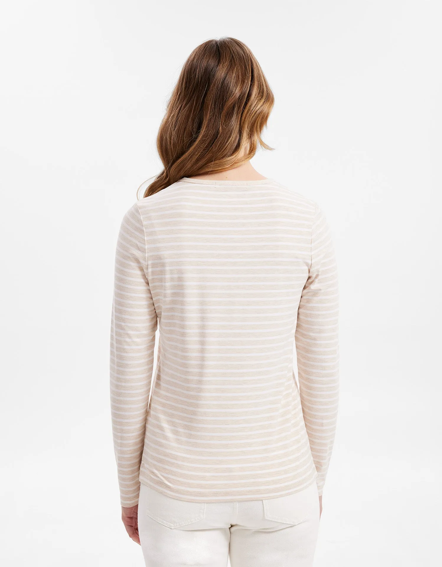 Stripe Long Sleeve T-Shirt UPF 50  Sensitive Collection