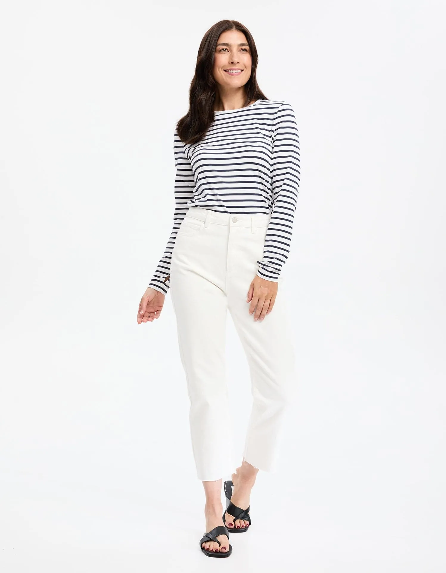 Stripe Long Sleeve T-Shirt UPF 50  Sensitive Collection