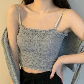 Tube Top With Spaghetti Straps