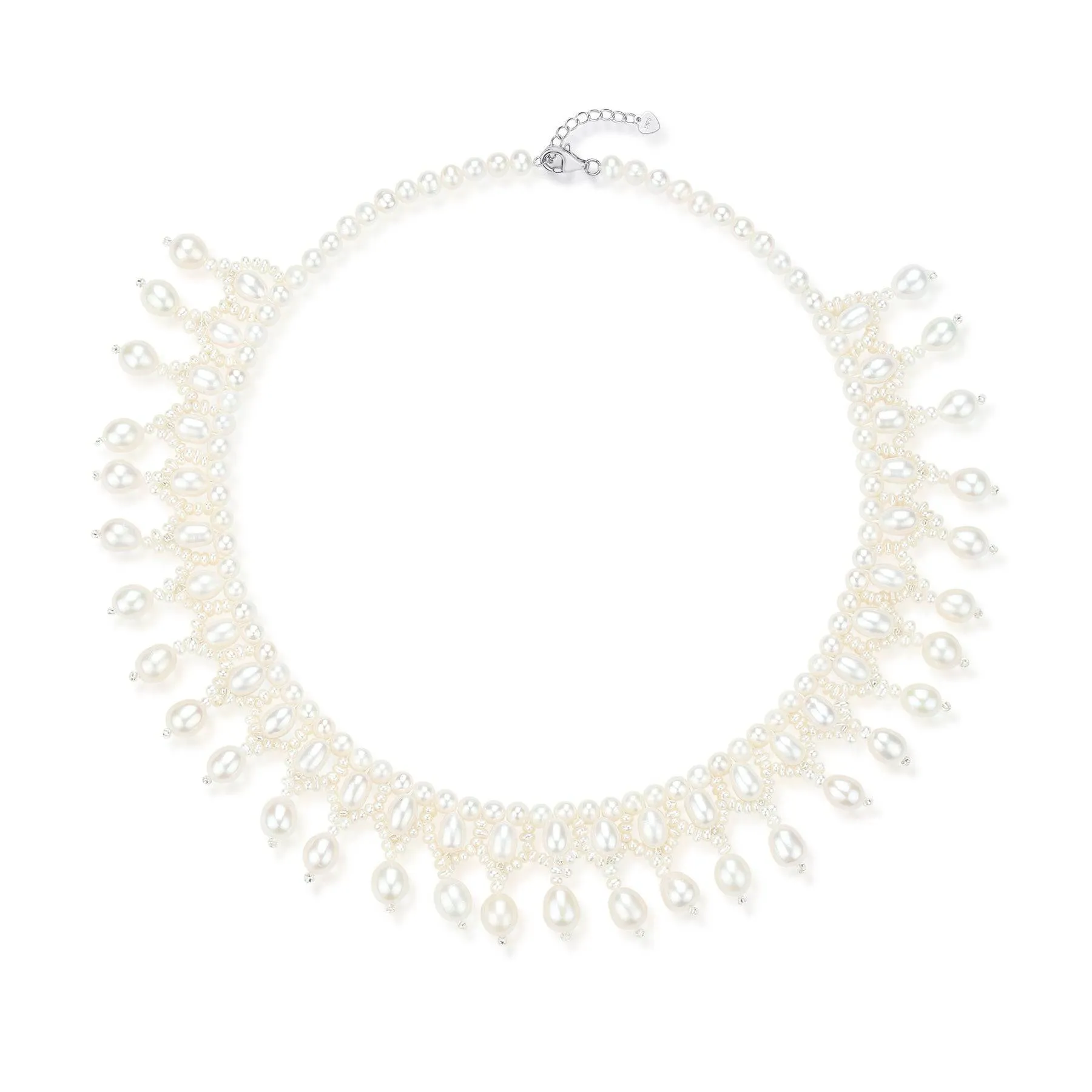 Vintage Triple-Layer Handcrafted Pearl Necklace