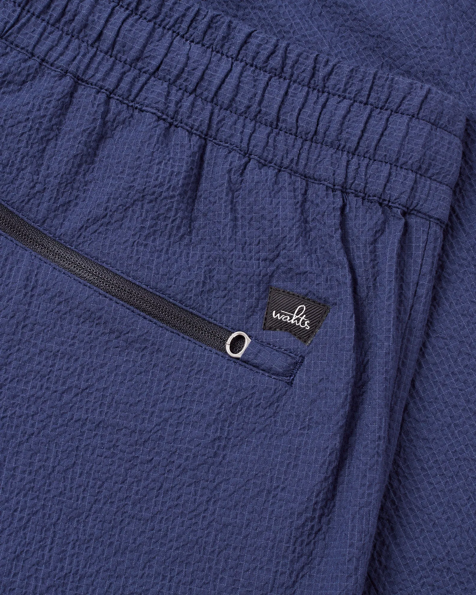 Wahts Stretch Seersucker Shorts - JACOBS (Navy)
