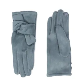 Zelly Slate Green Cross Tie Gloves